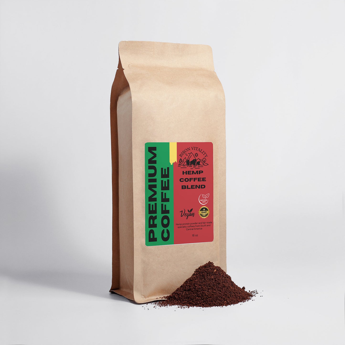 Hemp Coffee Blend - Medium Roast 16oz