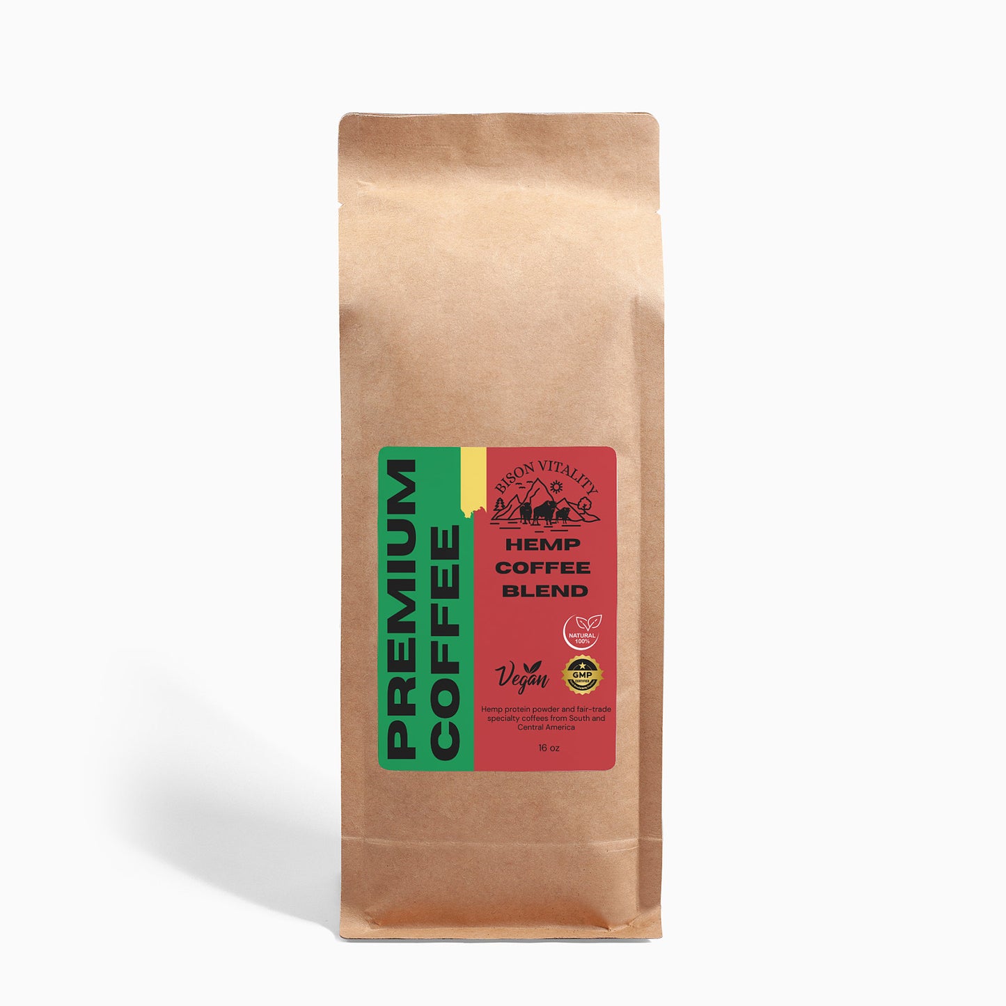 Hemp Coffee Blend - Medium Roast 16oz